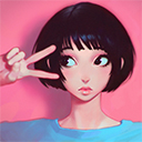 <3 ART GIRL MATILDA <3 PINK ^_^ ANIME (MANGA)  screen for extension Chrome web store in OffiDocs Chromium